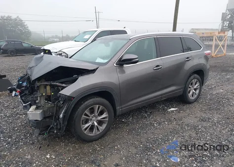2014 Toyota Highlander Xle V6 from USA, damaged, VIN 5TDKKRFH3ES026701